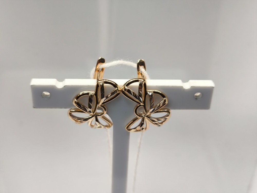 СЕРЬГИ БЕЗ КАМНЯ (Au 585)