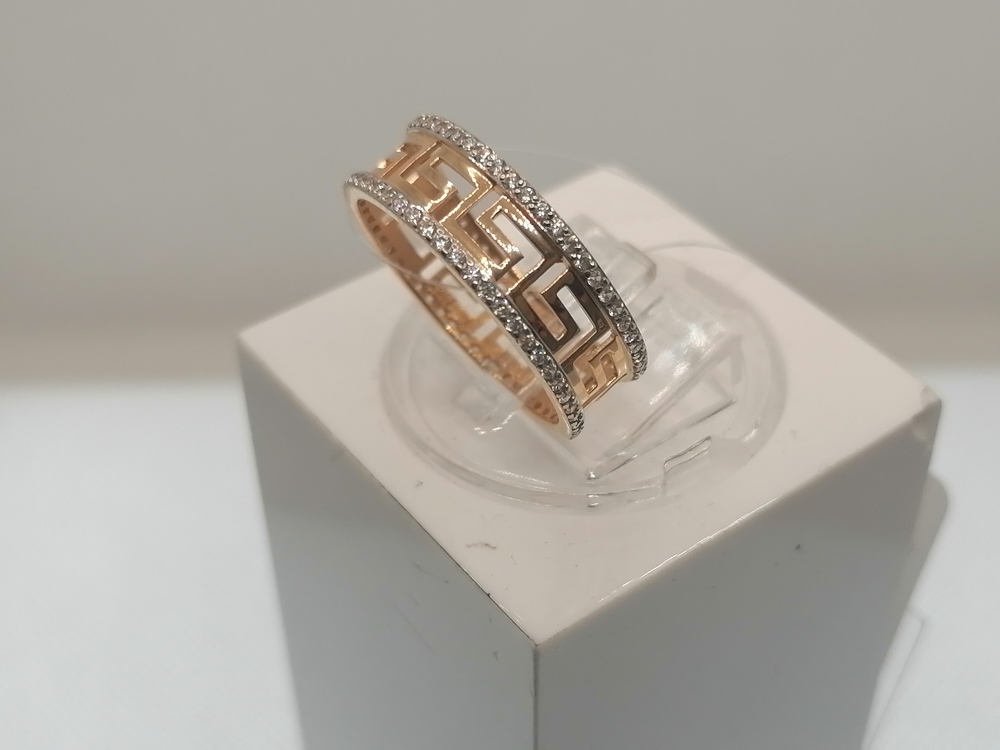 КОЛЬЦО С КАМНЯМИ (Au 585)