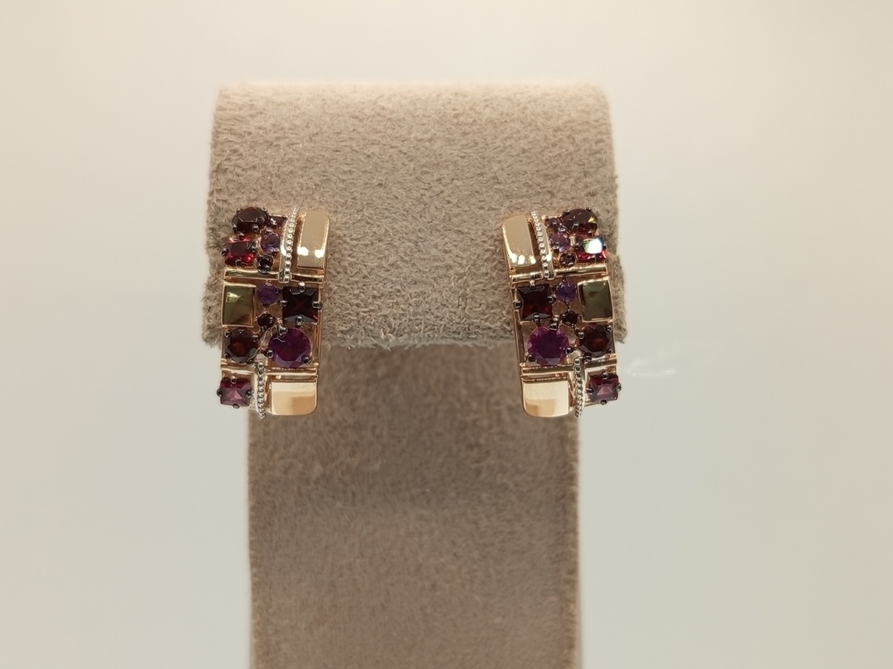 СЕРЬГИ С КАМНЯМИ (Au 585)