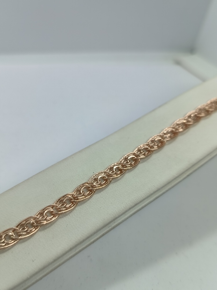 БРАСЛЕТ ПУСТОТЕЛЫЙ Нона-бисмарк (Au 585)