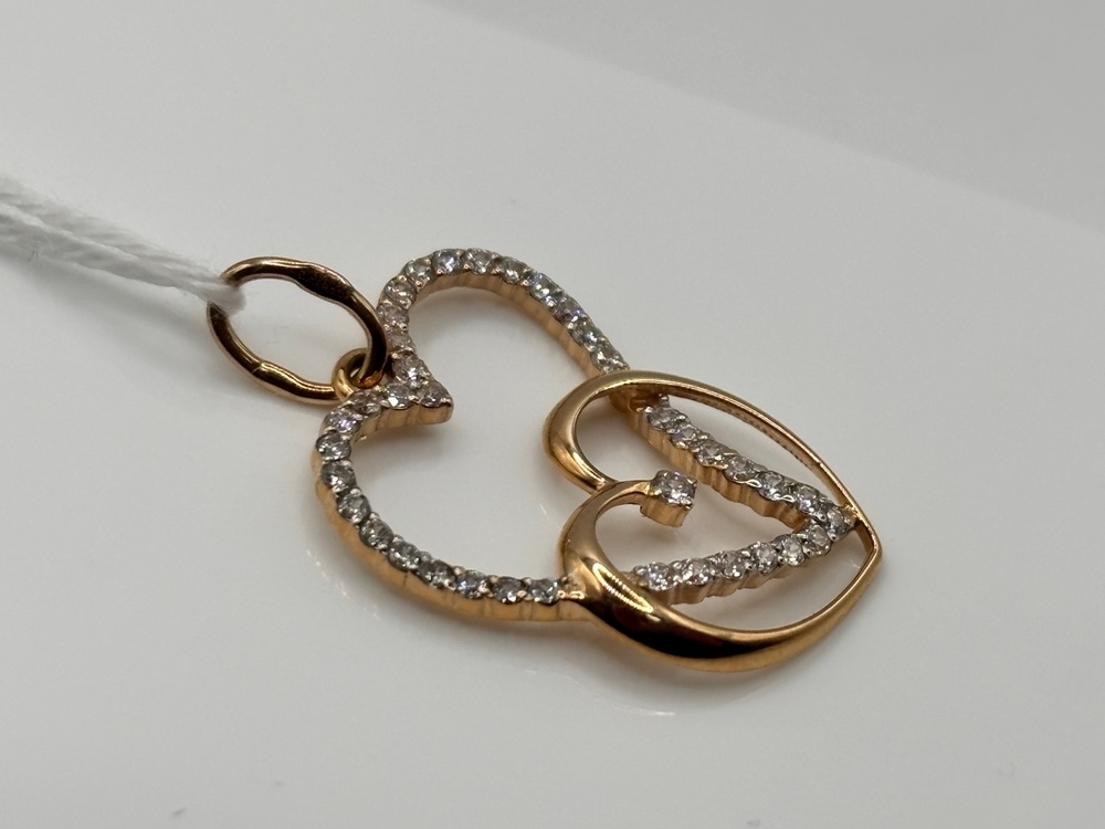 ПОДКМИ585 ПОДВЕСКА С КАМНЯМИ (Au 585)