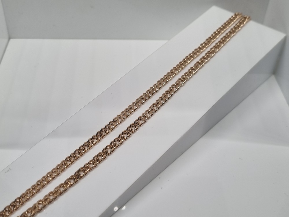 ЦЕПЬ ПУСТОТЕЛАЯ Ромб двойной (Au 585)