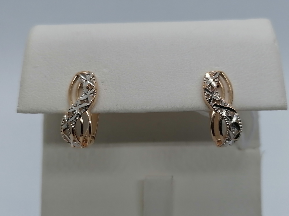 СЕРЬГИ БЕЗ КАМНЯ (Au 585)