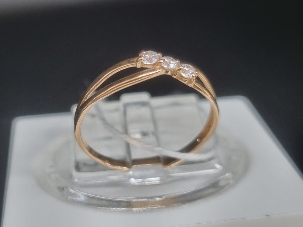 КОЛКМИ585 КОЛЬЦО С КАМНЯМИ (Au 585)