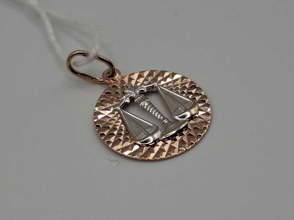 ПОДВЕСКА ЗНАК ЗОДИАКА ВЕСЫ Au 585
