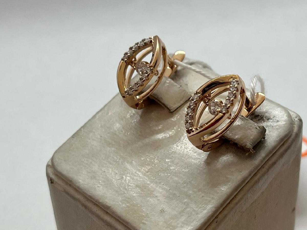 СЕРЬГИ С КАМНЯМИ (Au 585)