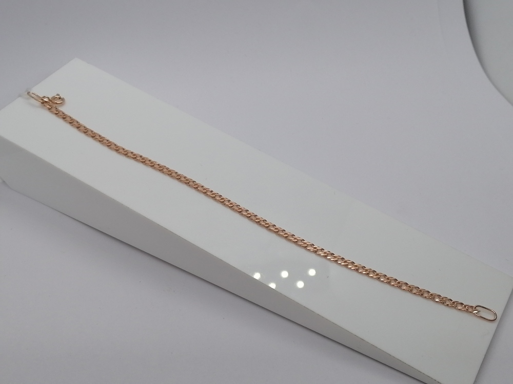 БРАСЛЕТ ПОЛНОВЕСНЫЙ Ромб двойной Au 585