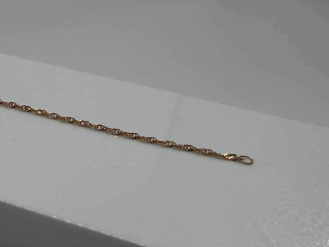 БРАСЛЕТ ПУСТОТЕЛЫЙ Сингапур Au 375