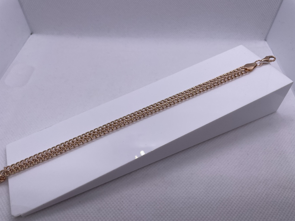 БЛ8585 БРАСЛЕТ ПОЛНОВЕСНЫЙ Восьмерка (Au 585)