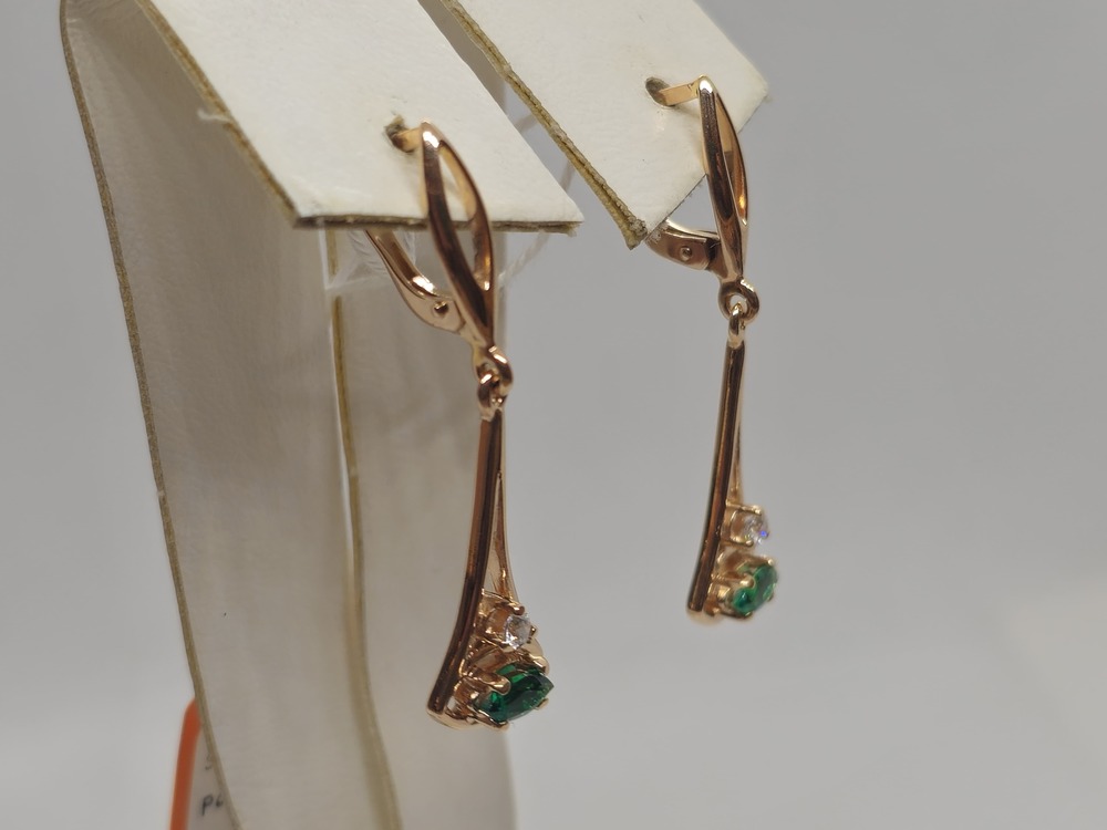 СЕРЬГИ С КАМНЯМИ (Au 585)