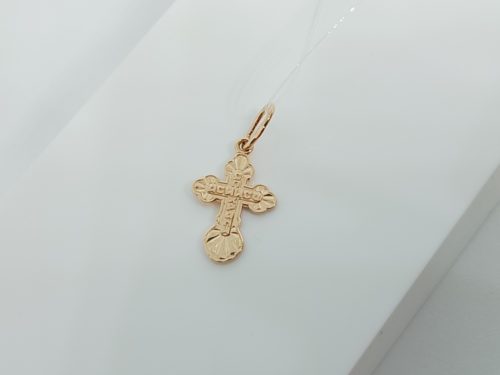 ПОДВЕСКА КРЕСТ без камня (Au 585)