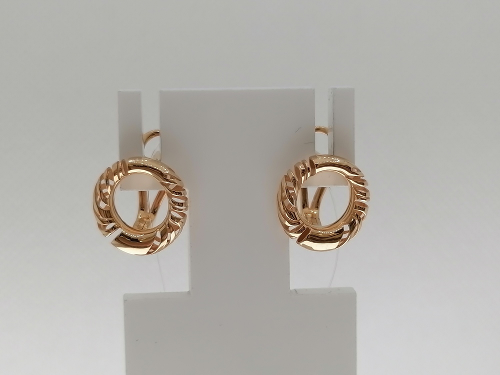 СЕРЬГИ БЕЗ КАМНЯ (Au 585)