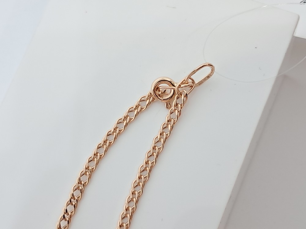 ЦЕПЬ ПУСТОТЕЛАЯ Ромб двойной (Au 585)