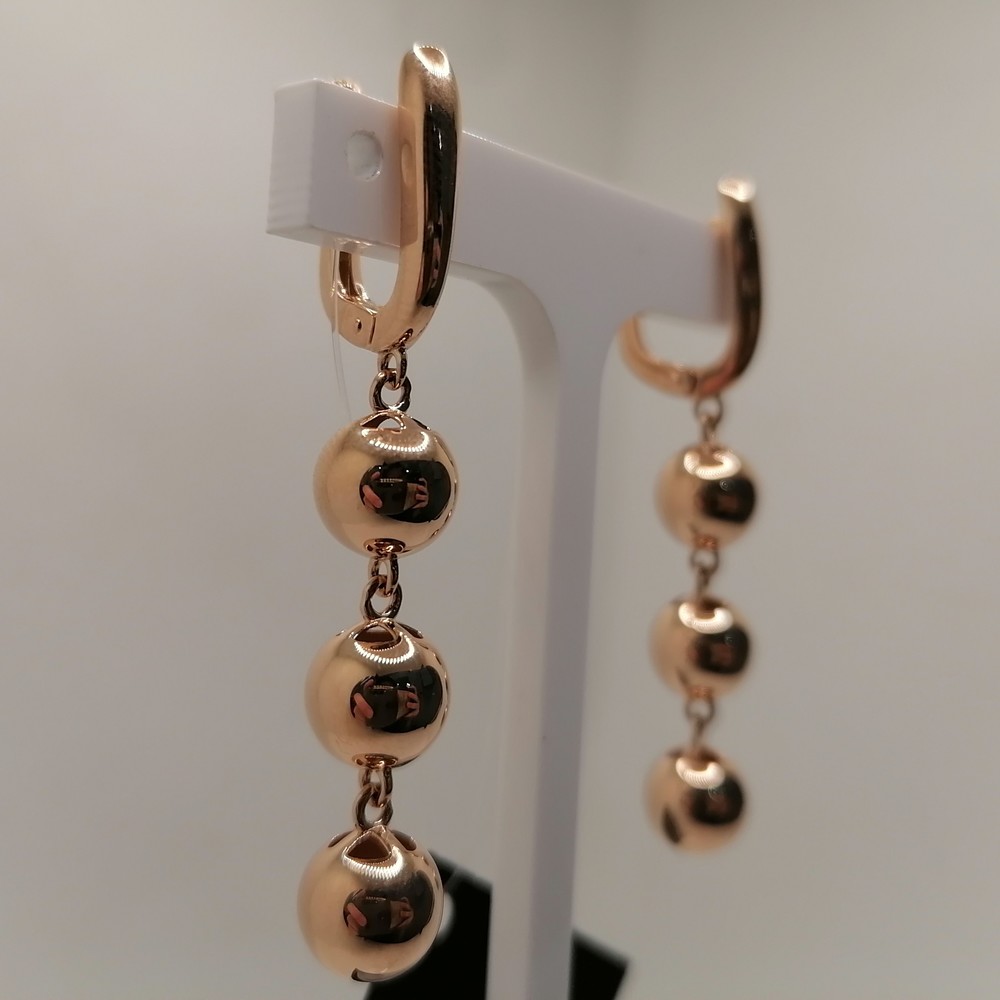 120135 СЕРЬГИ БЕЗ КАМНЯ (Au 585)