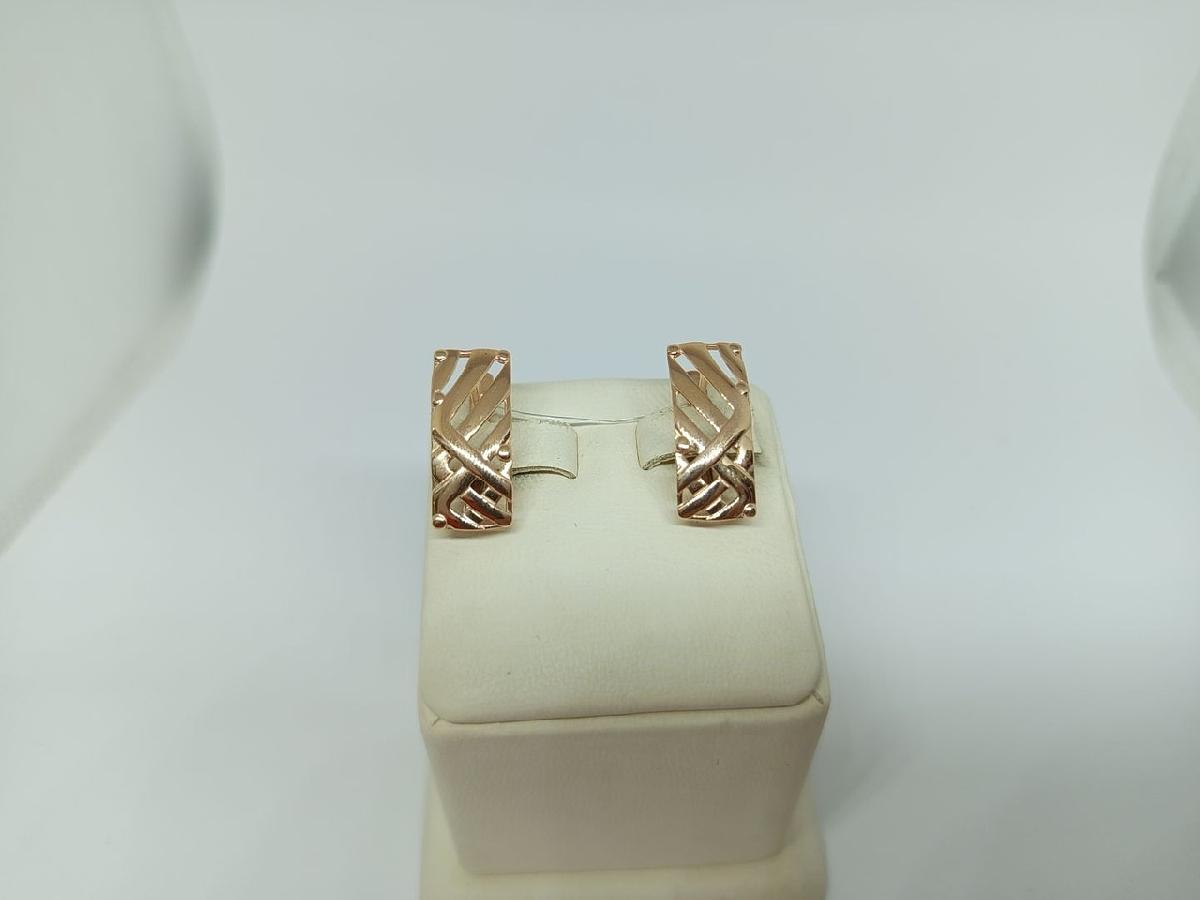 СЕРЬГИ БЕЗ КАМНЯ (Au 585)