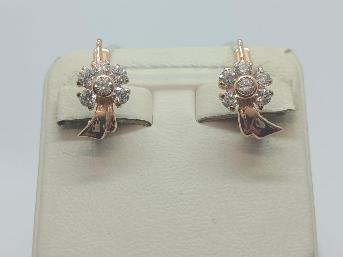 СЕРЬГИ С КАМНЯМИ (Au 585)