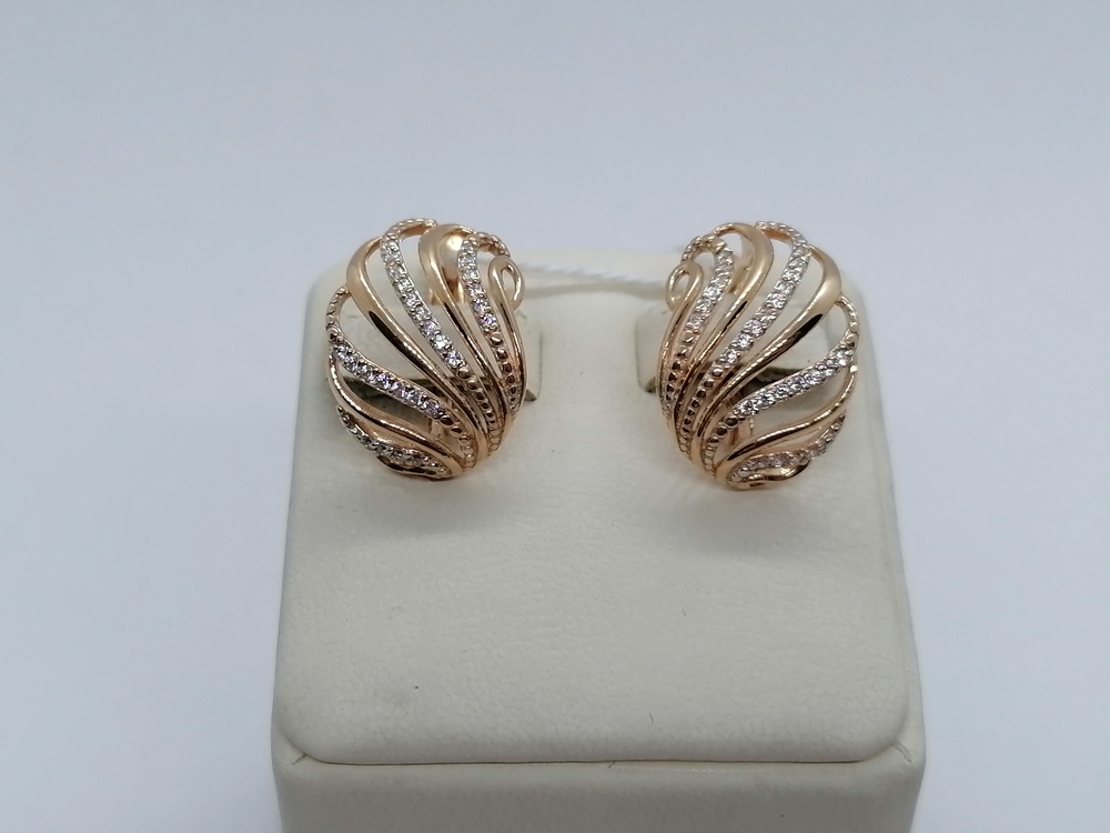 СЕРЬГИ С КАМНЯМИ (Au 585)