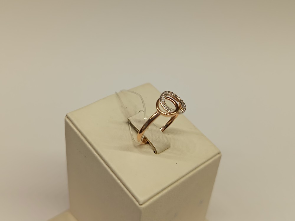 КОЛЬЦО С КАМНЯМИ (Au 585)