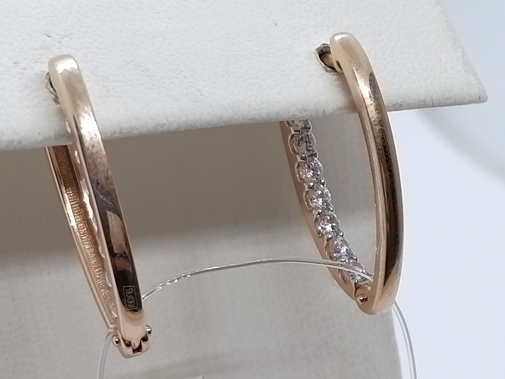 СЕРЬГИ С КАМНЯМИ (Au 585)