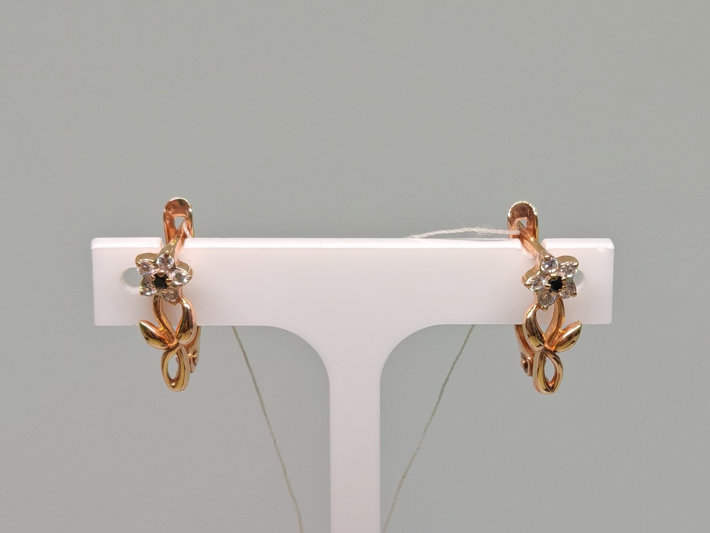 СЕРЬГИ С КАМНЯМИ (Au 585)