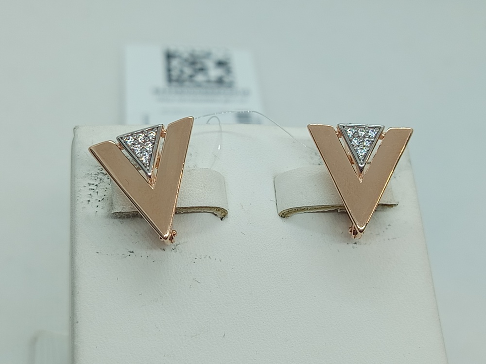 01-217432 СЕРЬГИ С КАМНЯМИ (Au 585)