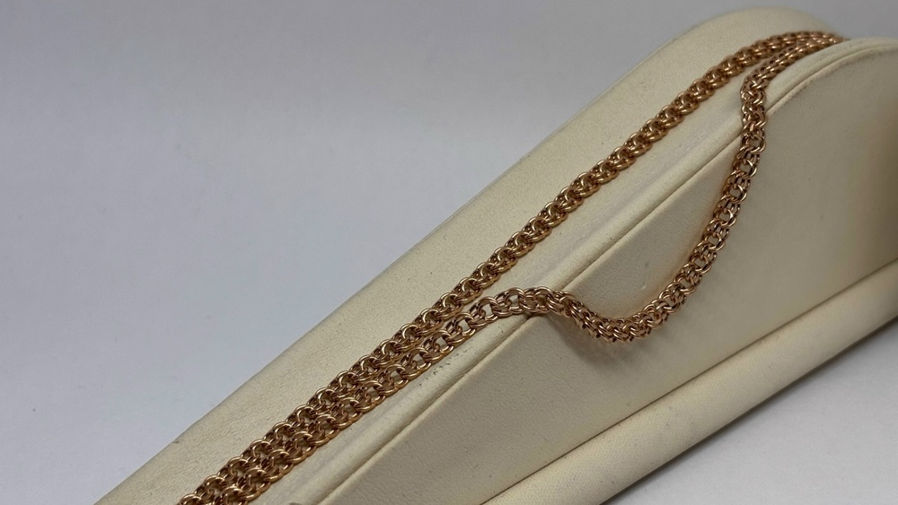 ЦЕПЬ ПУСТОТЕЛАЯ Бисмарк (Au 585)