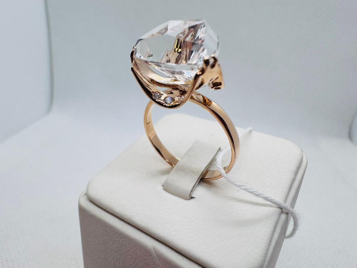 КОЛЬЦО С КАМНЯМИ (Au 585)