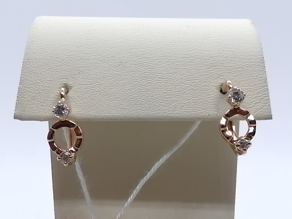 СЕРЬГИ С КАМНЯМИ (Au 585)