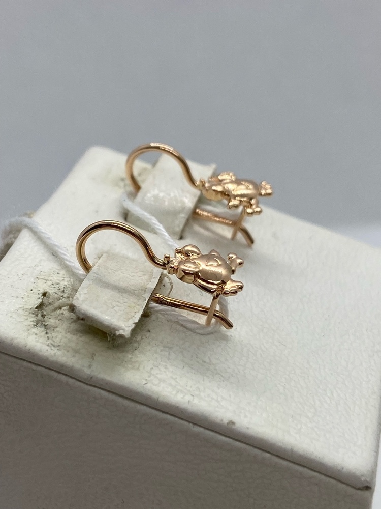 СБКМ585 СЕРЬГИ БЕЗ КАМНЯ (Au 585)