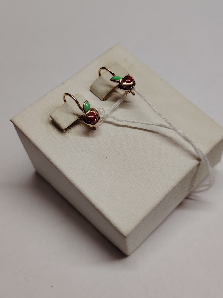 СЕРЬГИ С КАМНЯМИ (Au 585)