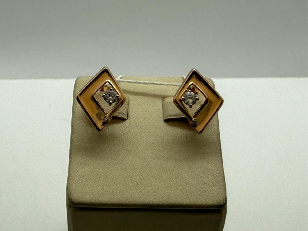 СЕРЬГИ С КАМНЯМИ (Au 585)