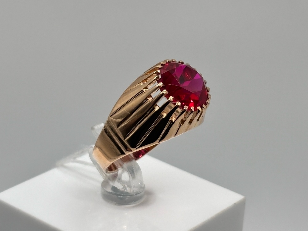 КОЛКМ583 КОЛЬЦО С КАМНЕМ (Au 583)