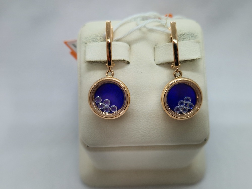 СЕРЬГИ С КАМНЯМИ (Au 585)