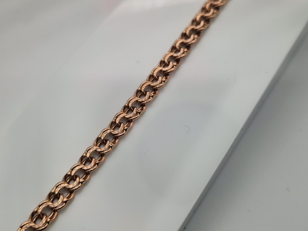 БЛБ585 БРАСЛЕТ ПОЛНОВЕСНЫЙ Бисмарк (Au 585)