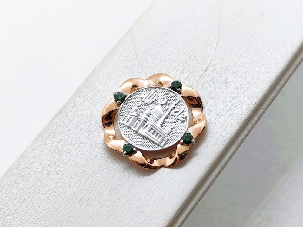 ПОДВЕСКА МЕЧЕТЬ с камнями (Au 585)