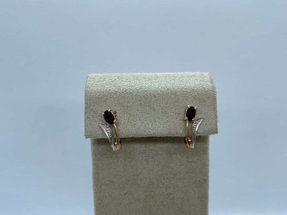 СКМИ585 СЕРЬГИ С КАМНЯМИ (Au 585)