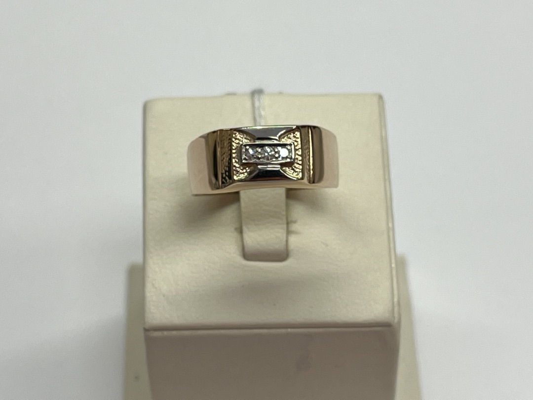 ПЕЧАТКА С КАМНЯМИ (Au 585)