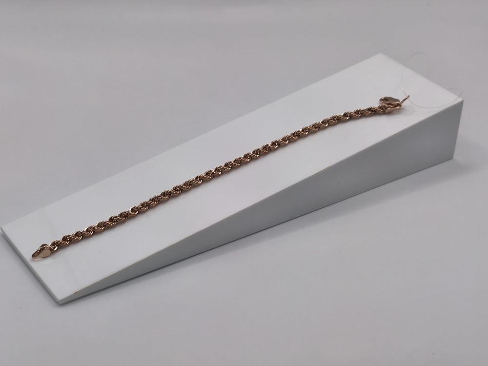 БРАСЛЕТ ПУСТОТЕЛЫЙ Веревка (Au 585)