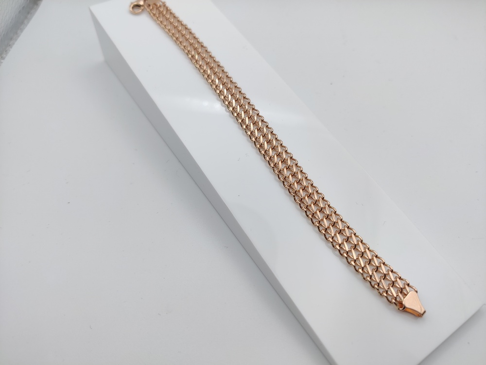 БЛ8585 БРАСЛЕТ ПОЛНОВЕСНЫЙ Восьмерка (Au 585)