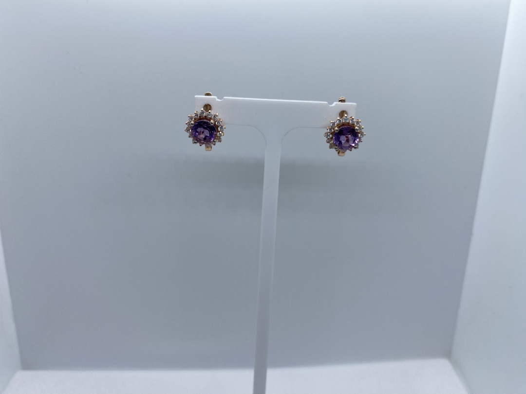 СЕРЬГИ С КАМНЯМИ (Au 585)