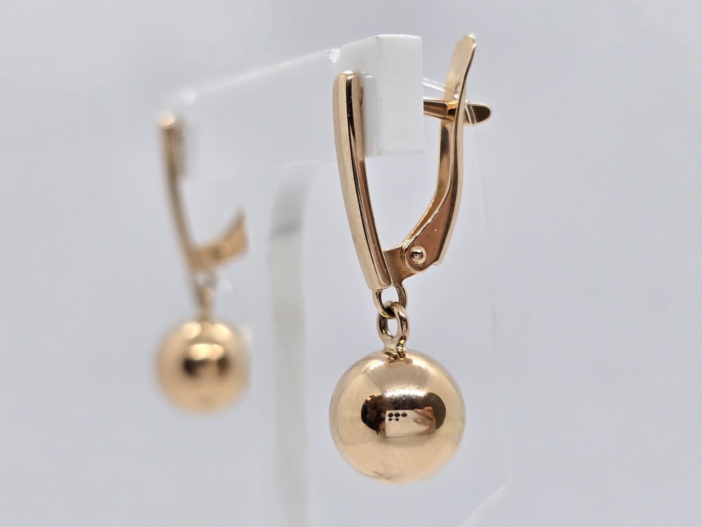 СЕРЬГИ БЕЗ КАМНЯ (Au 585)