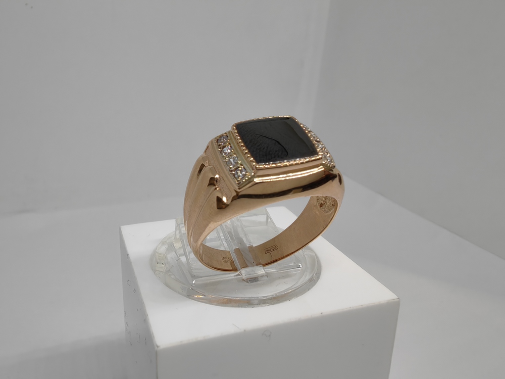 ПЕЧАТКА С КАМНЯМИ (Au 585)