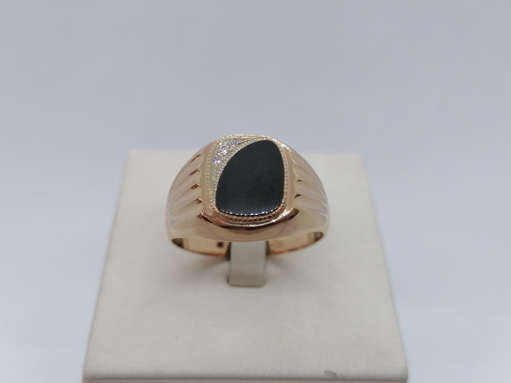 ПЕЧАТКА С КАМНЯМИ (Au 585)