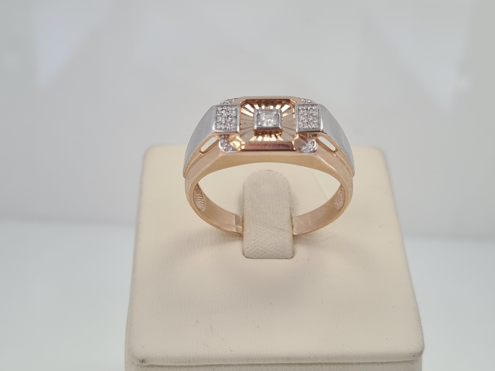 ПЕЧАТКА С КАМНЯМИ (Au 585)