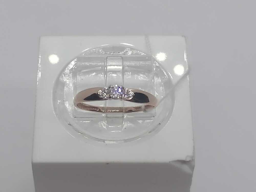 КОЛЬЦО С КАМНЯМИ (Au 585)