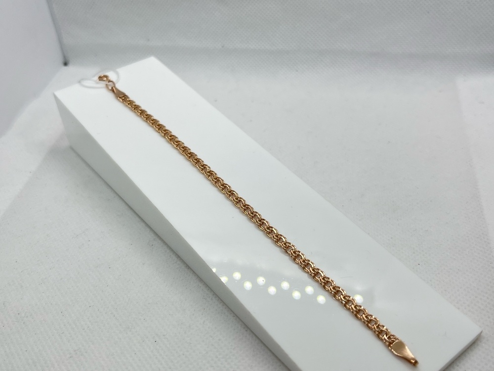 БРАСЛЕТ ПУСТОТЕЛЫЙ Бисмарк Au 585