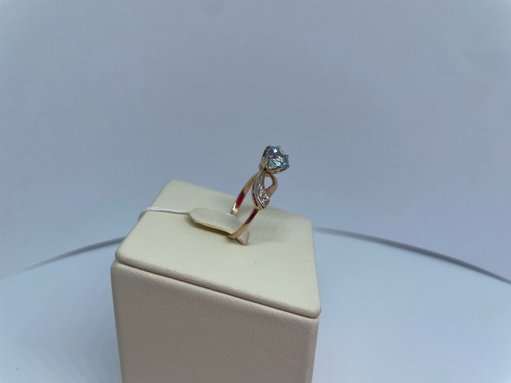 КОЛЬЦО С КАМНЯМИ (Au 585)