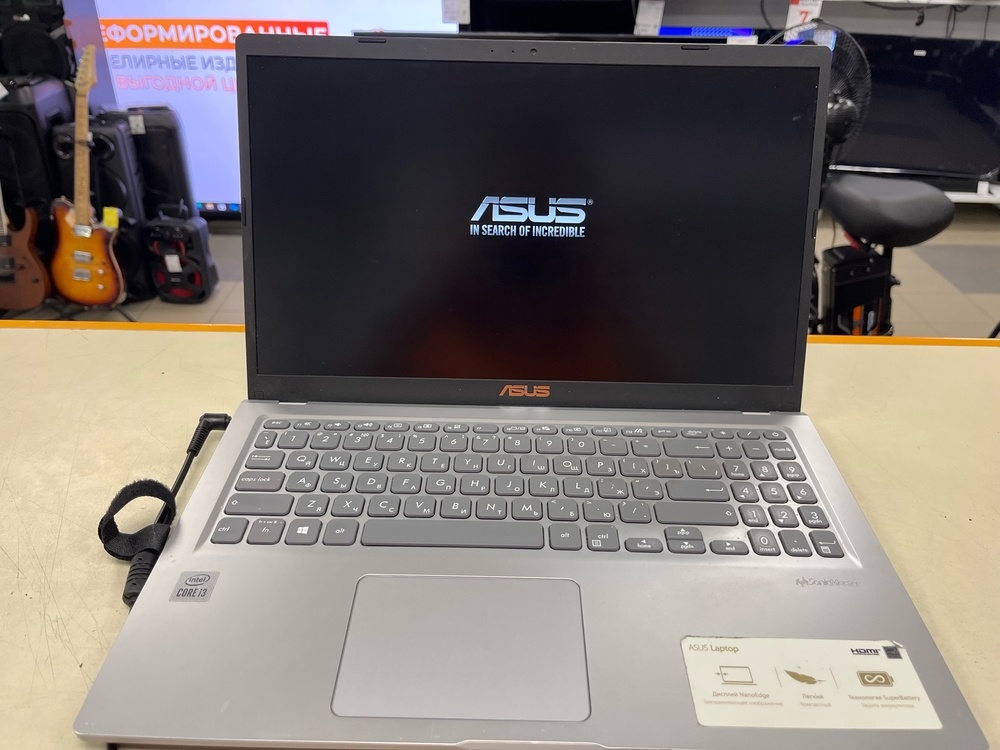 Ноутбук ASUS .; Core i3-1005G1, Intel UHD Graphics, 8 Гб, 240 Гб, Нет