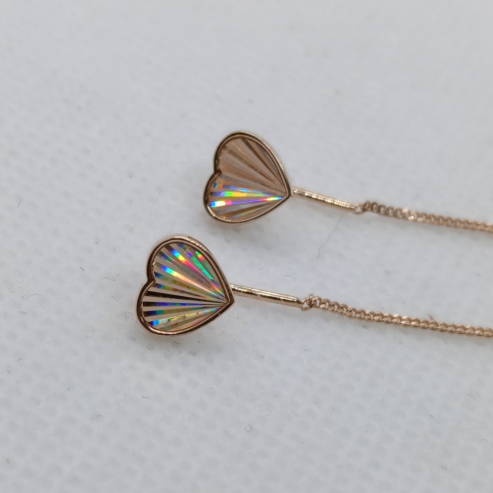 СЕРЬГИ ПРОДЕВКИ без камня (Au 585)