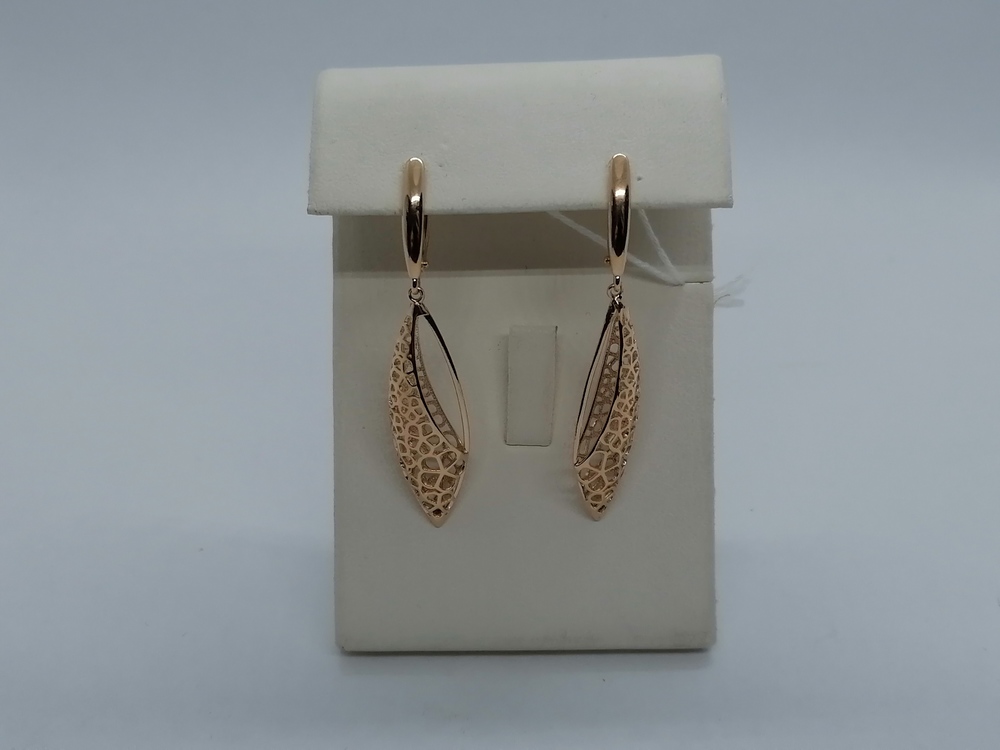 СЕРЬГИ БЕЗ КАМНЯ (Au 585)